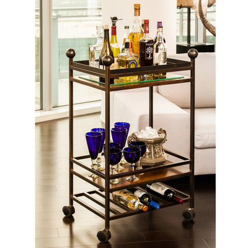Jan Barboglio Linea Bar Cart, Small