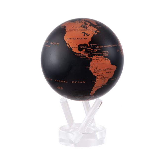 Mova Copper & Black Globe, 4.5"