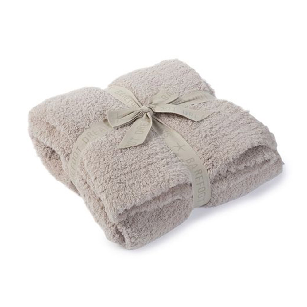 Barefoot Dreams Cozychic Throw, Stone B5032500 Borsheims