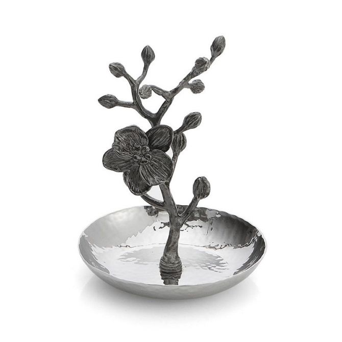 Michael aram black on sale orchid ring catch
