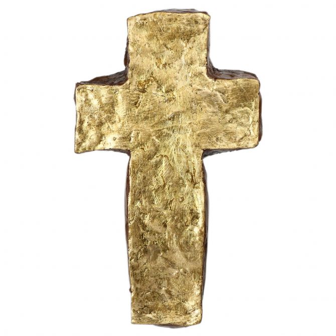 Barbara Biel Gold Cross, 14"