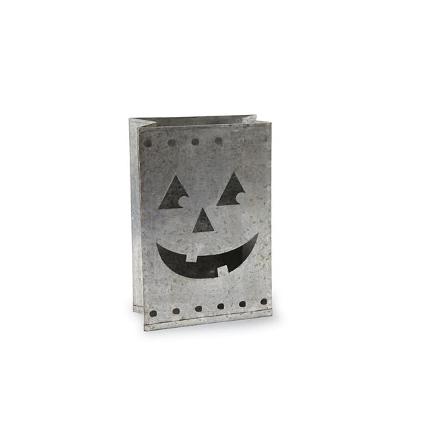 Mud Pie Pumpkin Tin Halloween Luminary