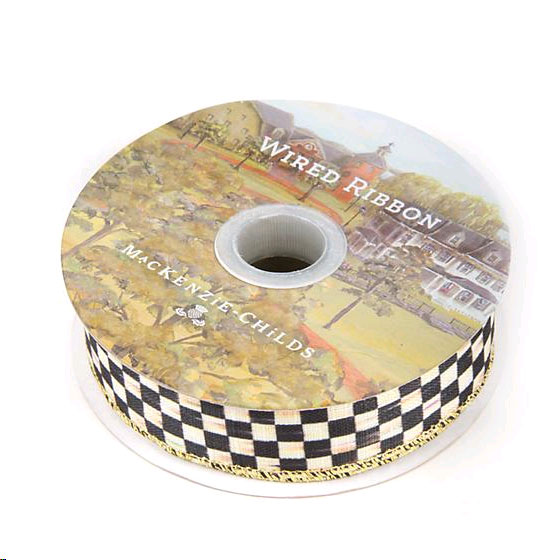 MacKenzie-Childs Courtly Check 1" Ribbon