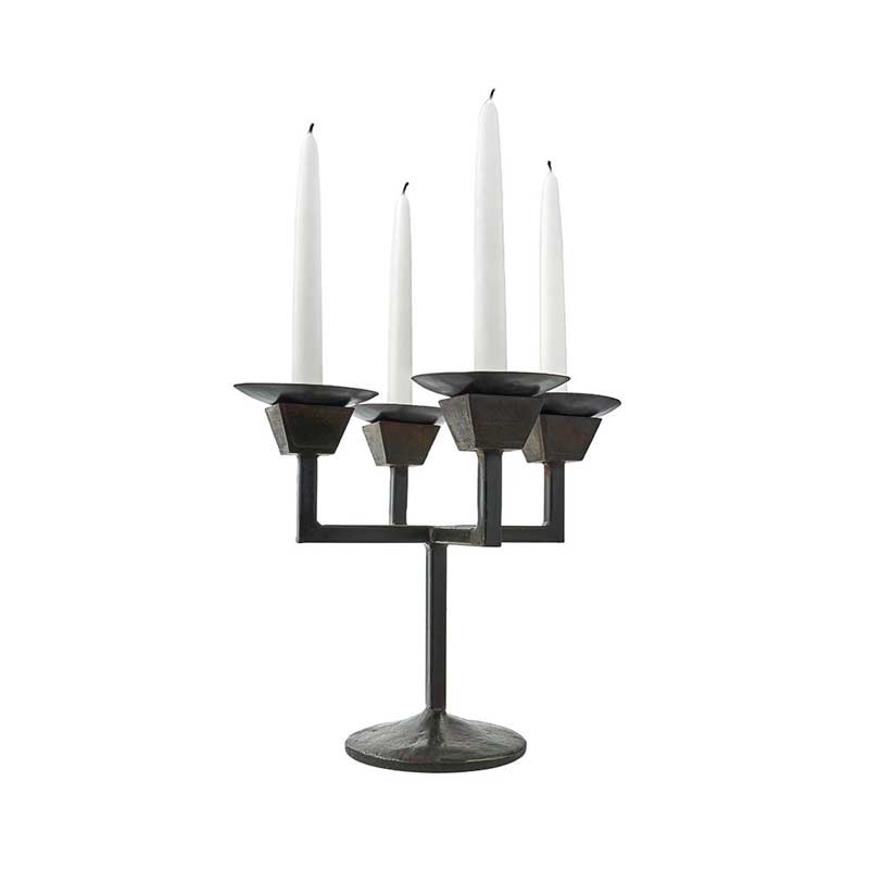 Jan Barboglio El Cuatro Cubo d'Mesa Candelabra