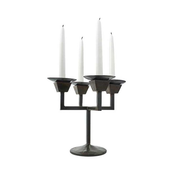 Jan Barboglio El Cuatro Cubo d'Mesa Candelabra