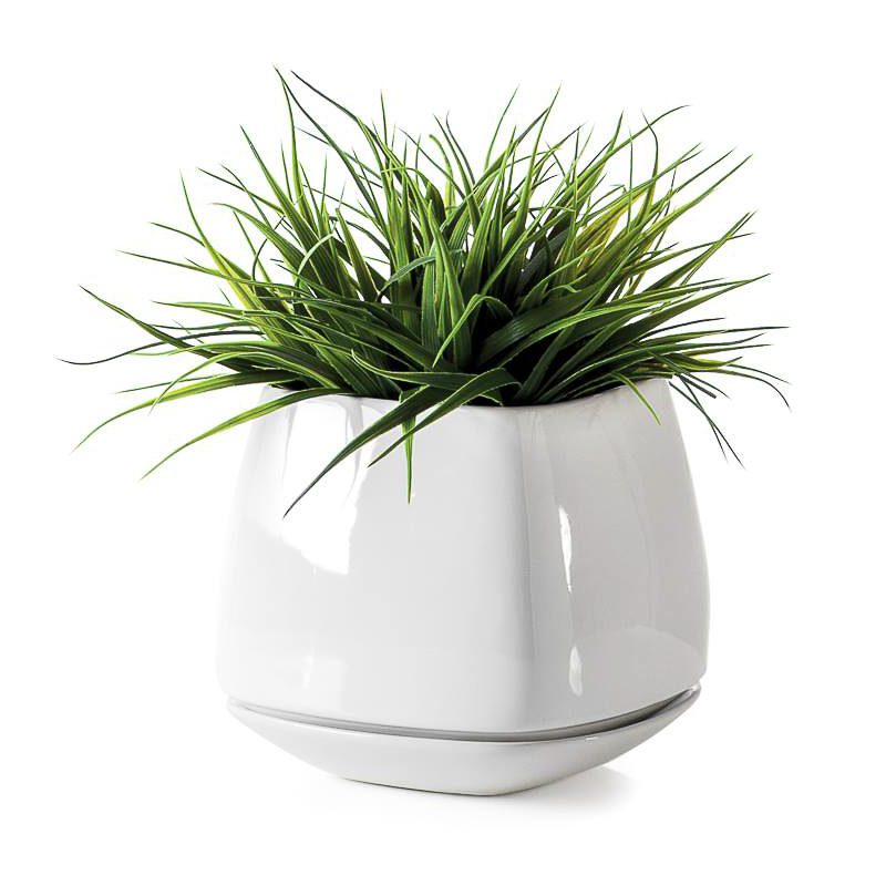 Torre & Tagus Mod Cube Planter Large, White