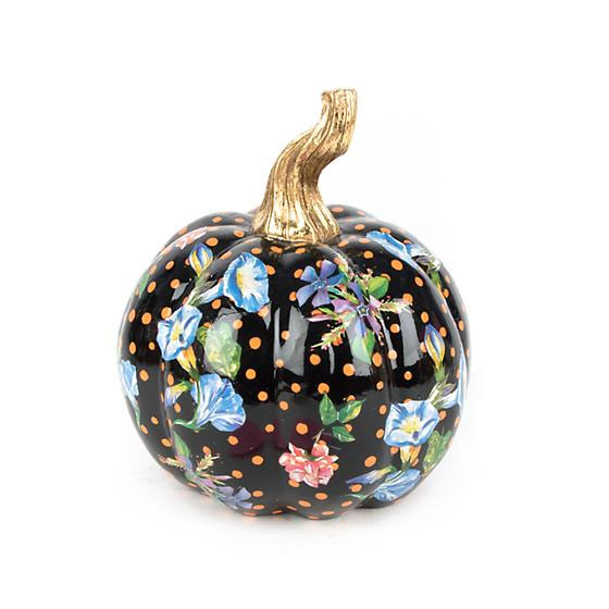 MacKenzie-Childs Flower Market Mini Pumpkin, Black