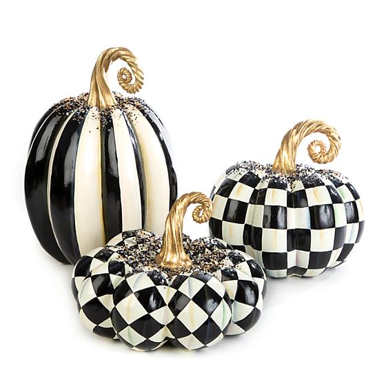MacKenzie-Childs Beaded Stripe Pumpkin, Medium