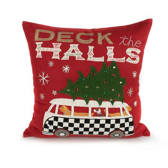 Mackenzie Childs Hound On Holiday Pillow Borsheims