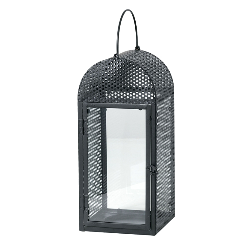 Black Mesh Candle Lantern, Large