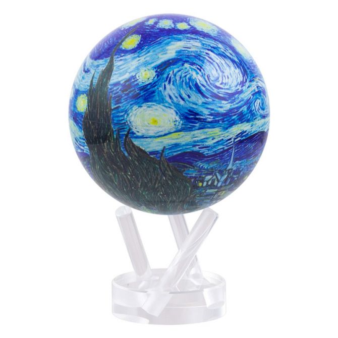 Mova Van Gogh Starry Night Globe with Acrylic Base, 4.5"