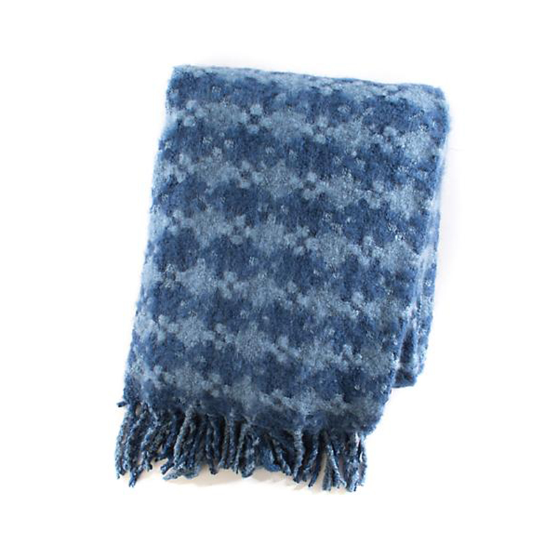 MacKenzie-Childs Houndstooth Throw, Bluetopia