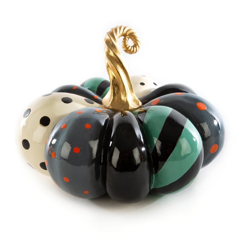 MacKenzie-Childs Patchwork Spice Pumpkin, Small