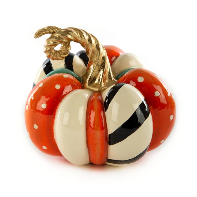 Small MacKenzie-Childs Spice Pumpkin 