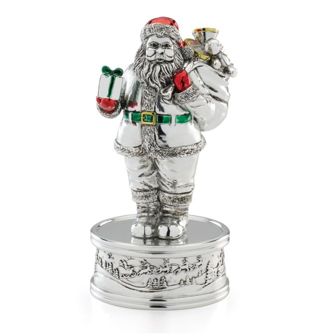 Reed & Barton Vintage Christmas Santa Musical Figuine