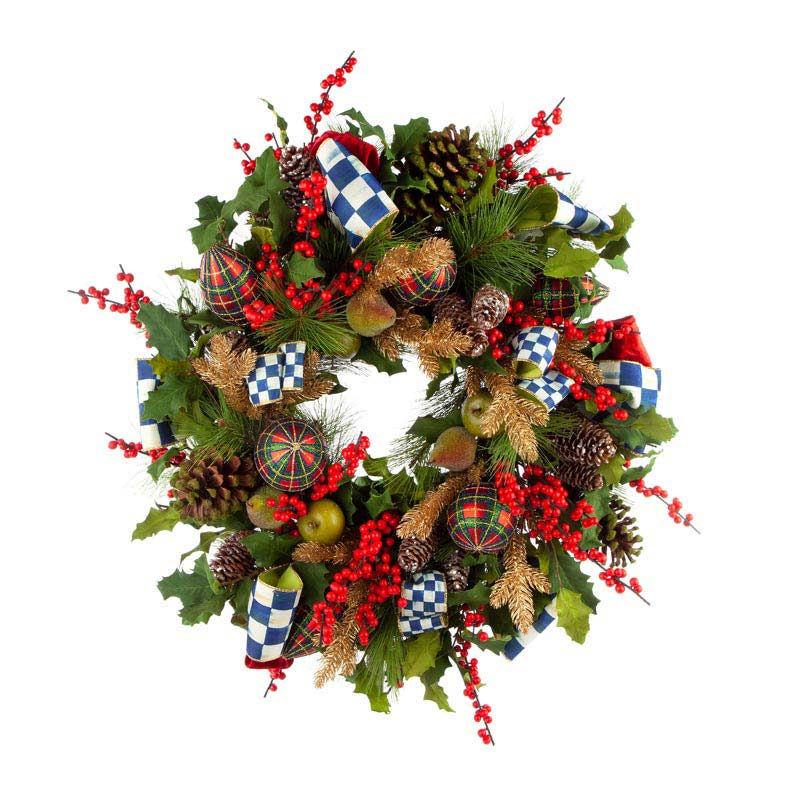 MacKenzie-Childs Royal Check Wreath