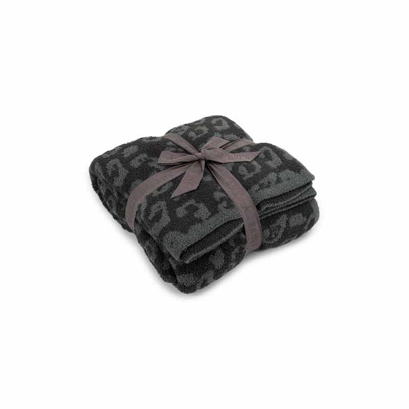 Barefoot Dreams CozyChic Barefoot in the Wild Throw, Graphite and Carbon