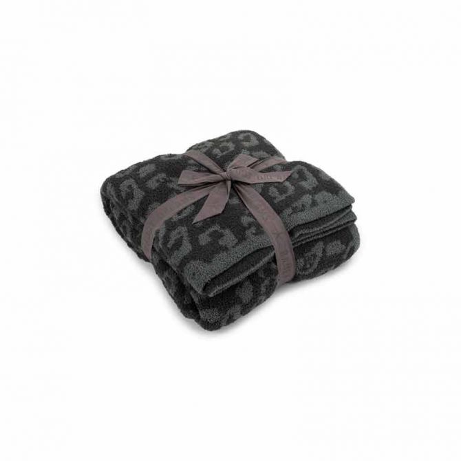 Barefoot Dreams CozyChic Barefoot in the Wild Throw, Graphite and Carbon