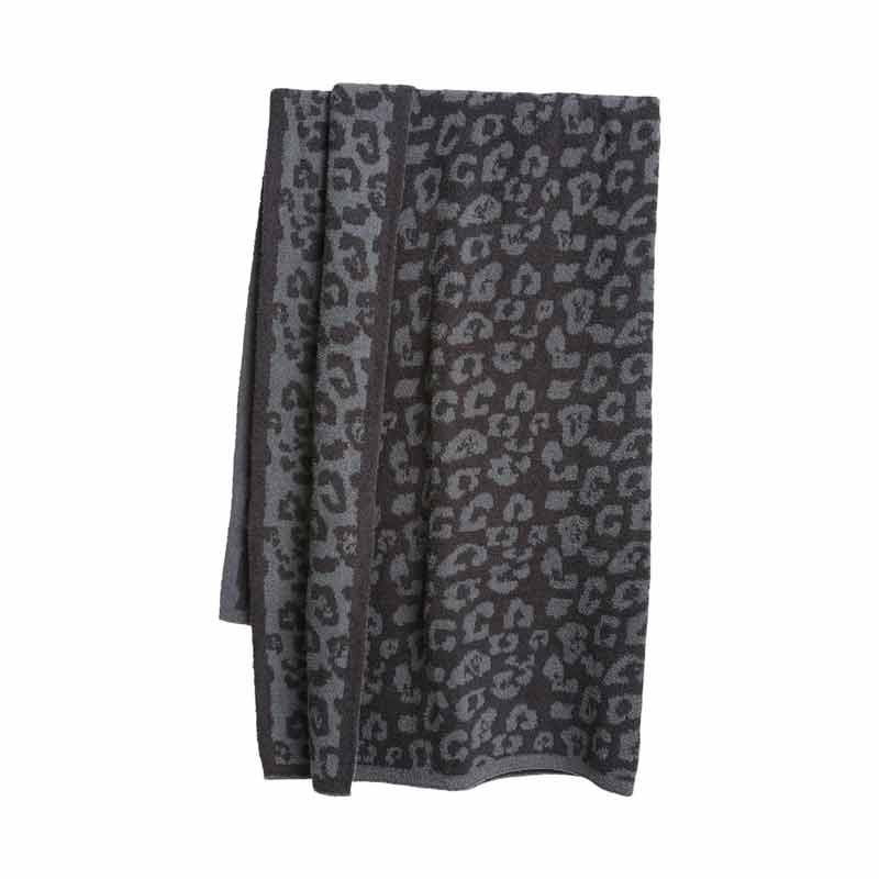 Barefoot Dreams CozyChic Barefoot in the Wild Throw, Graphite and Carbon