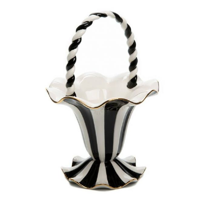MacKenzie-Childs Mod Ruffled Basket
