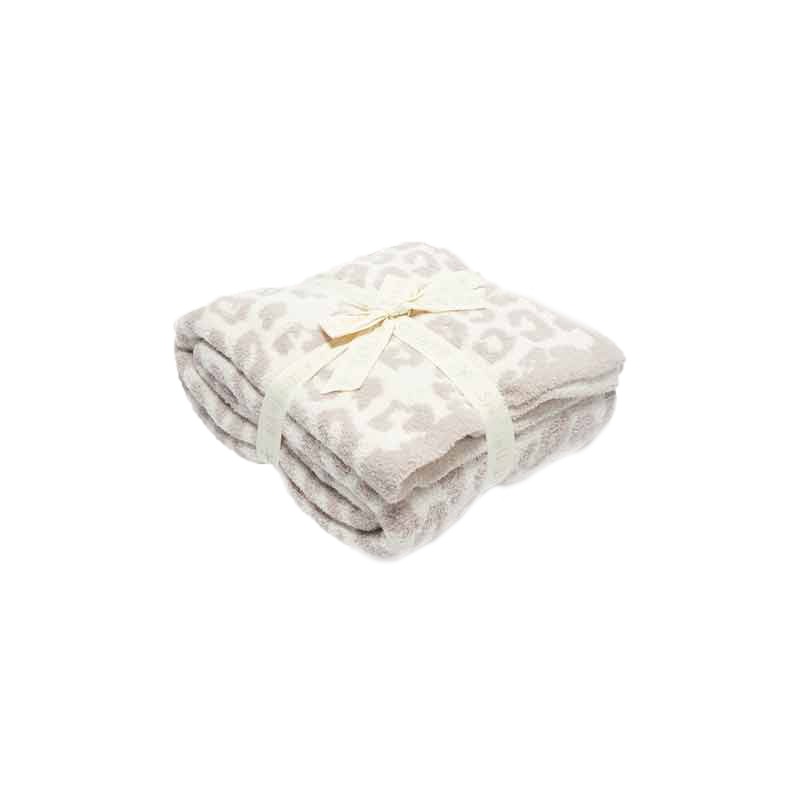 Barefoot Dreams CozyChic Barefoot in the Wild Throw, Cream and Stone ...