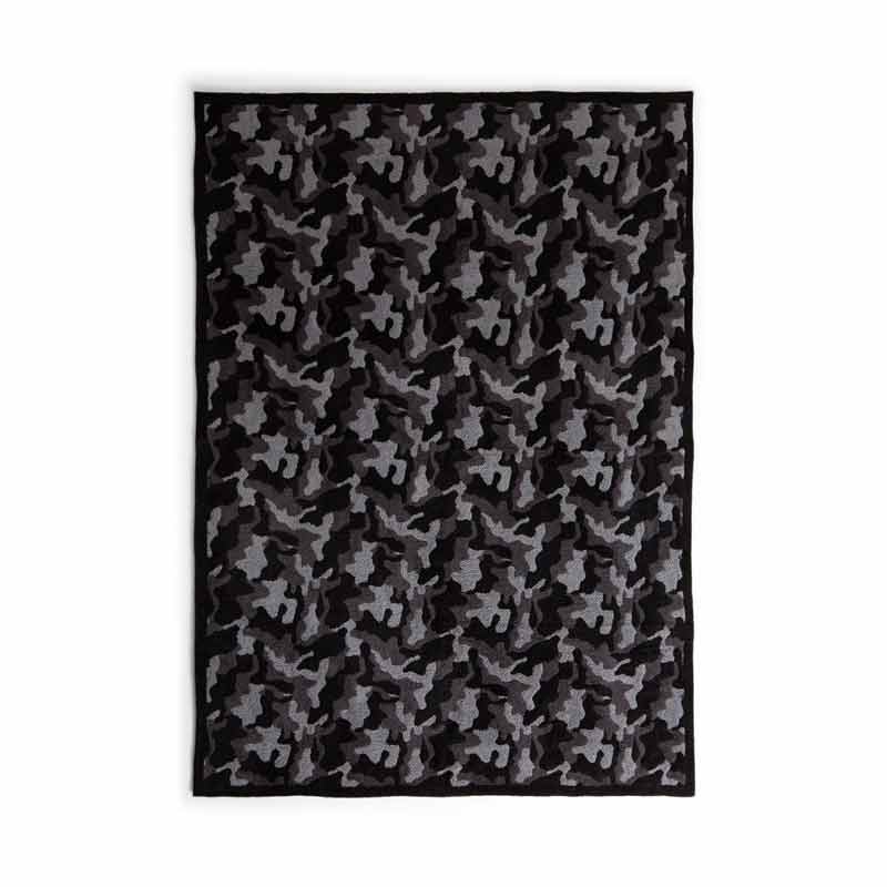 Barefoot Dreams CozyChic Camo Throw, Carbon
