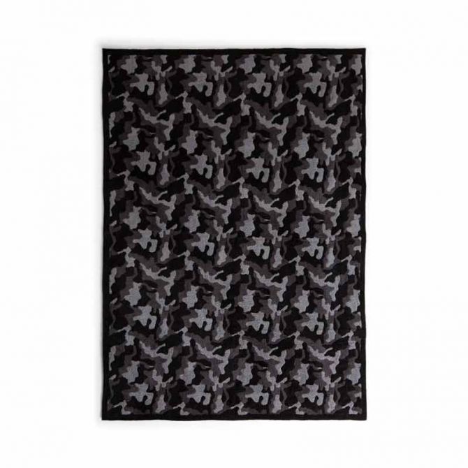 Barefoot Dreams CozyChic Camo Throw, Carbon