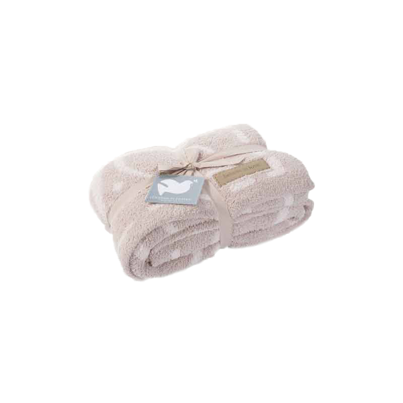 Barefoot Dreams CozyChic Covered in Prayer Throw, Blush Pink