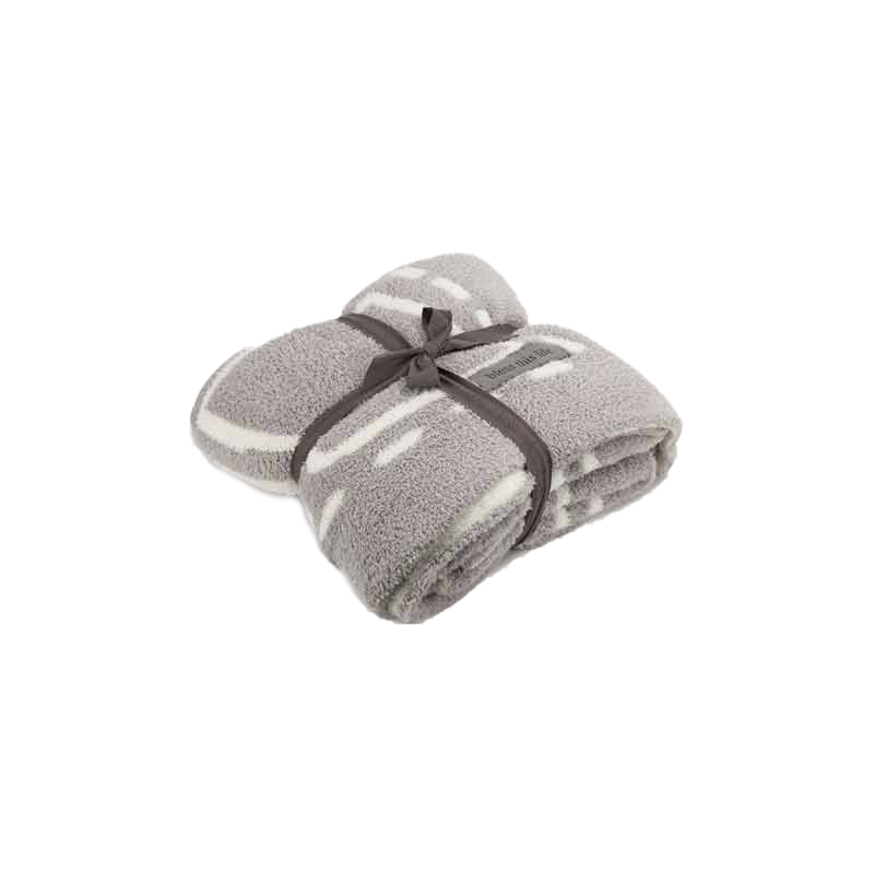 Barefoot Dreams CozyChic Covered in Prayer Throw, Oyster and Pearl