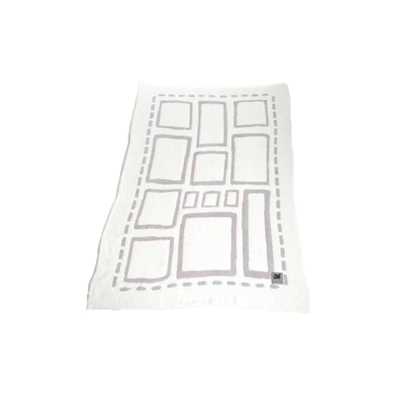 Barefoot Dreams CozyChic Covered in Prayer Throw, Oyster and Pearl