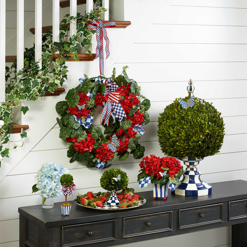 MacKenzie-Childs Potted Geranium, Red