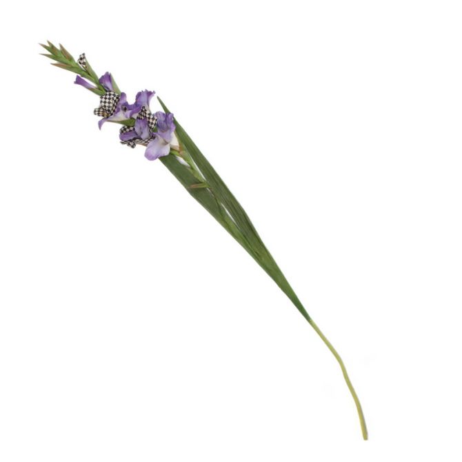MacKenzie-Childs Courtly Check Gladiolus, Purple