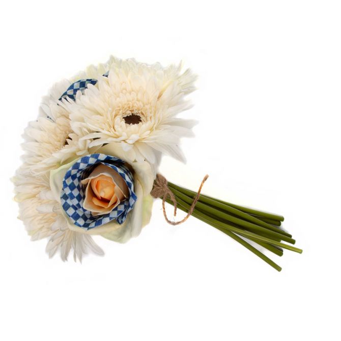 MacKenzie-Childs Royal Check Bouquet, White