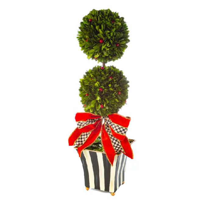 MacKenzie-Childs Classic Courtly Boxwood Topiary, Large