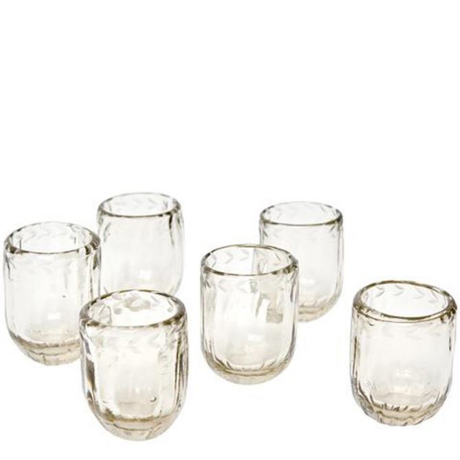 Jan Barboglio Pequenas Acanaladas Glasses, Set of 6