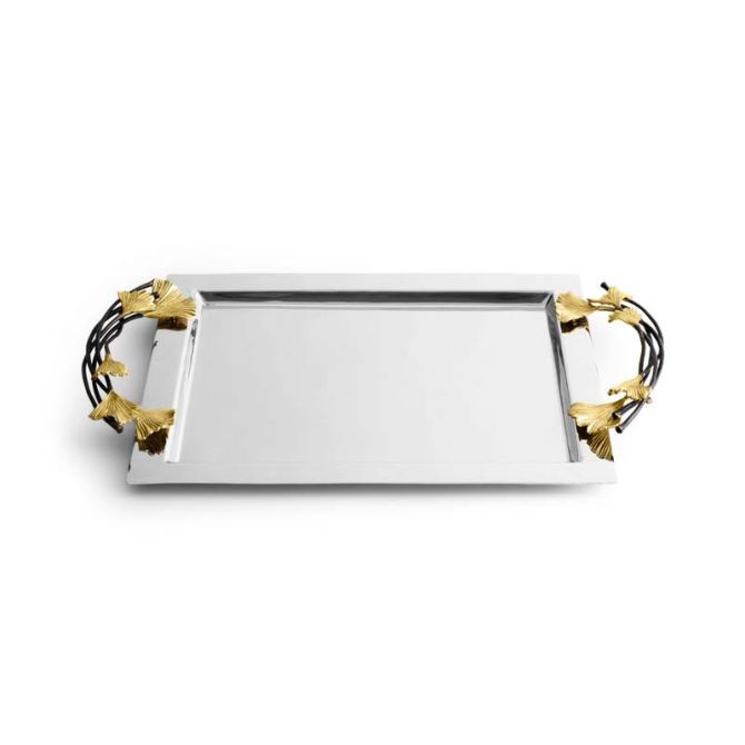 Michael Aram Golden Ginkgo Tray, Large