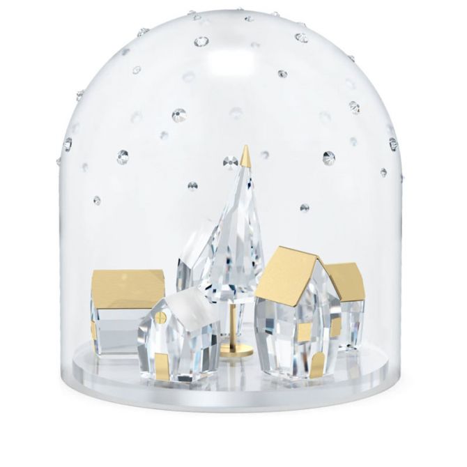 Swarovski Holiday Magic Winter Village Bell Jar Figurine