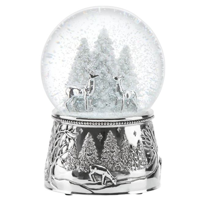 Reed & Barton North Pole Bound Reindeer Musical Snow Globe