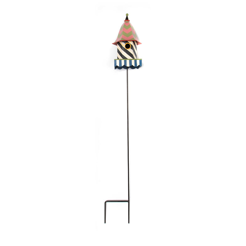 MacKenzie-Childs Courtly Swirl Birdhouse Stake
