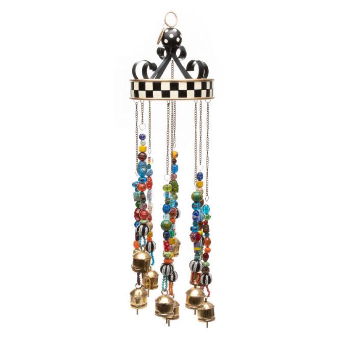MacKenzie-Childs Bells and Bobbles Wind Chimes