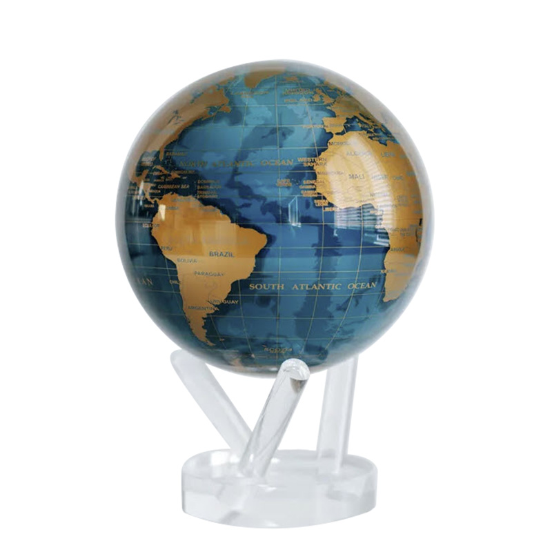 Mova Gold Terrestrial and Dark Blue Ocean Globe, 6