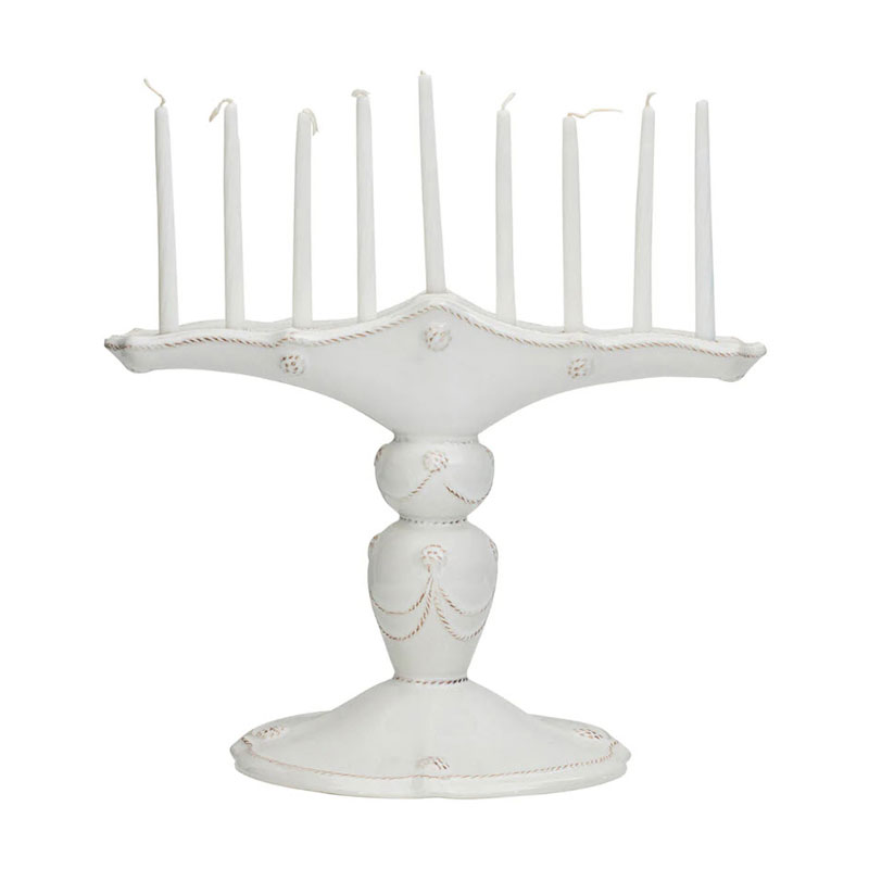 Juliska Berry and Thread Menorah, Whitewash