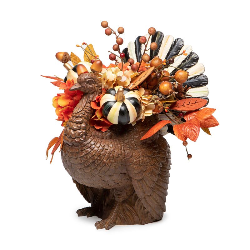 MacKenzie-Childs Woodland Turkey Arrangement