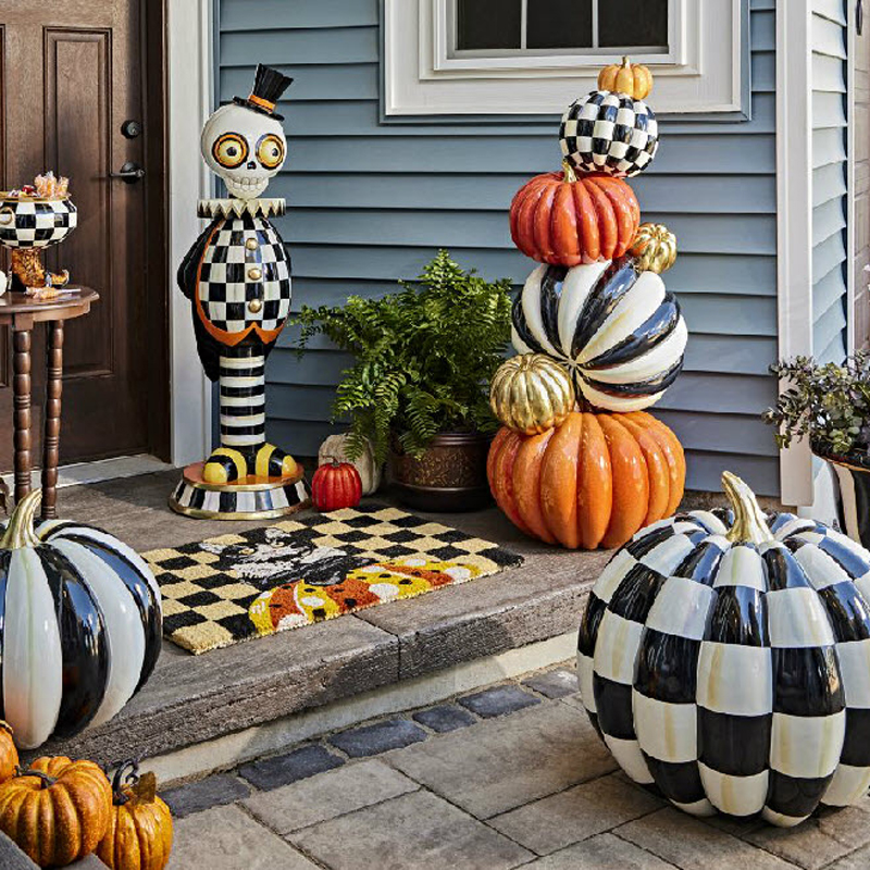 MacKenzie-Childs Pumpkin Patch Trophy Topiary