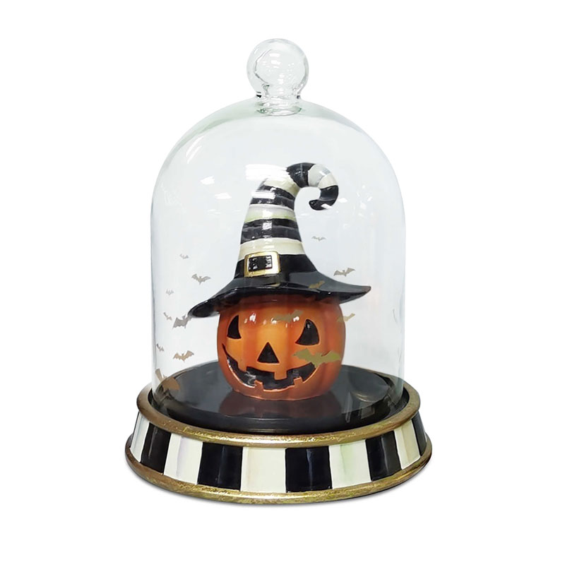 MacKenzieChilds Halloween Happy Jack Cloche 355090505 Borsheims