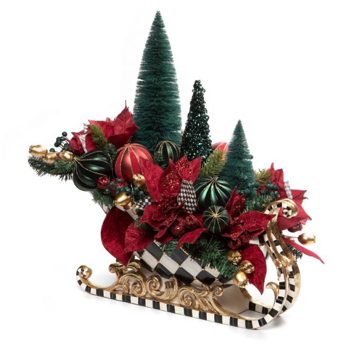 MacKenzie-Childs Christmas Magic Sleigh Centerpiece