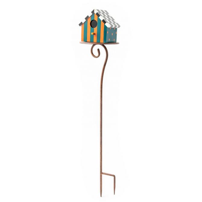 MacKenzie-Childs Persephone Birdhouse Garden Stake