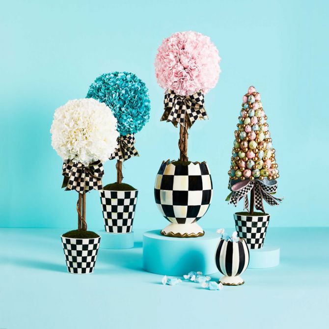 MacKenzie-Childs Ivory Topiary Drop-In, Small | 35514-1815 | Borsheims