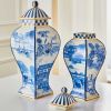MacKenzie-Childs Royal Toile Ginger Jar, Small