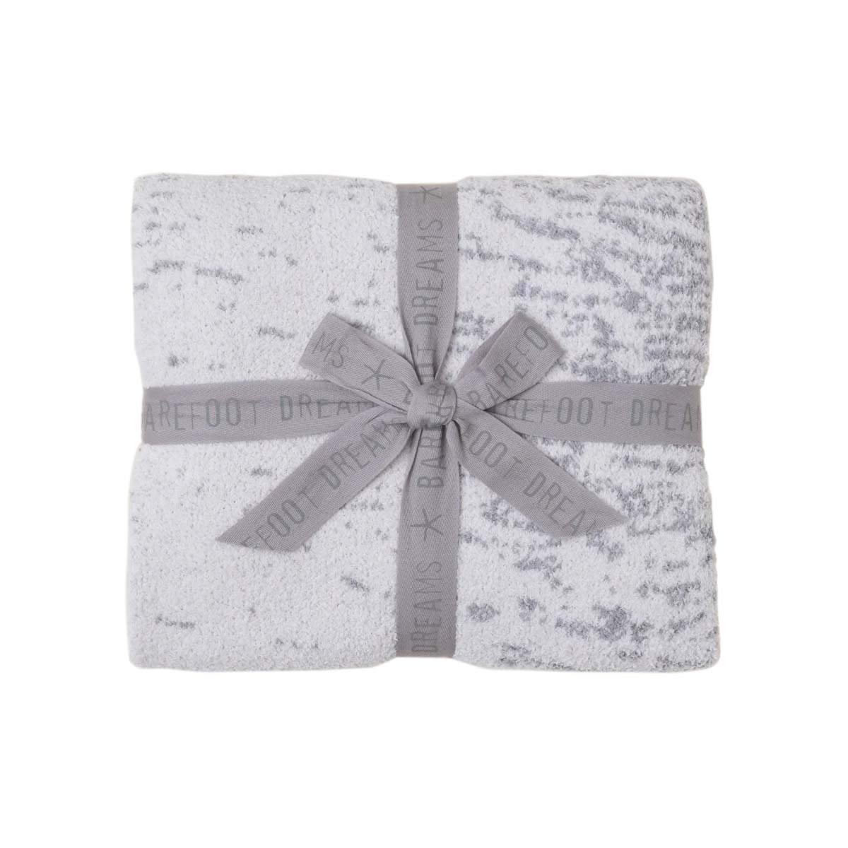 Barefoot Dreams CozyChic Ocean Reflection Blanket, Almond and Dove Grey